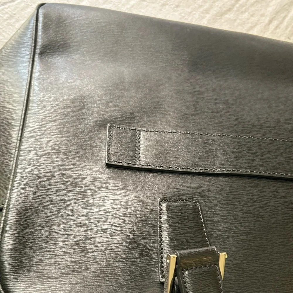 CANALI Saffiano Leather Briefcase new
